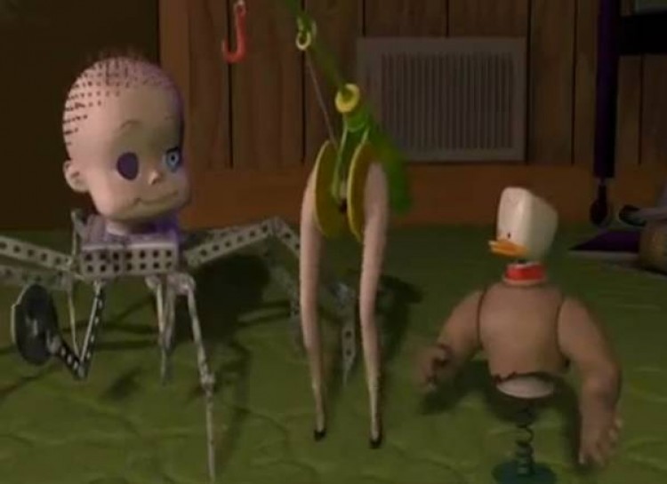 En leksak i filmen Toy Story är en halv Barbie-docka med ett fiskespö som överkropp. En "hooker" eller prostituerad på svenska: